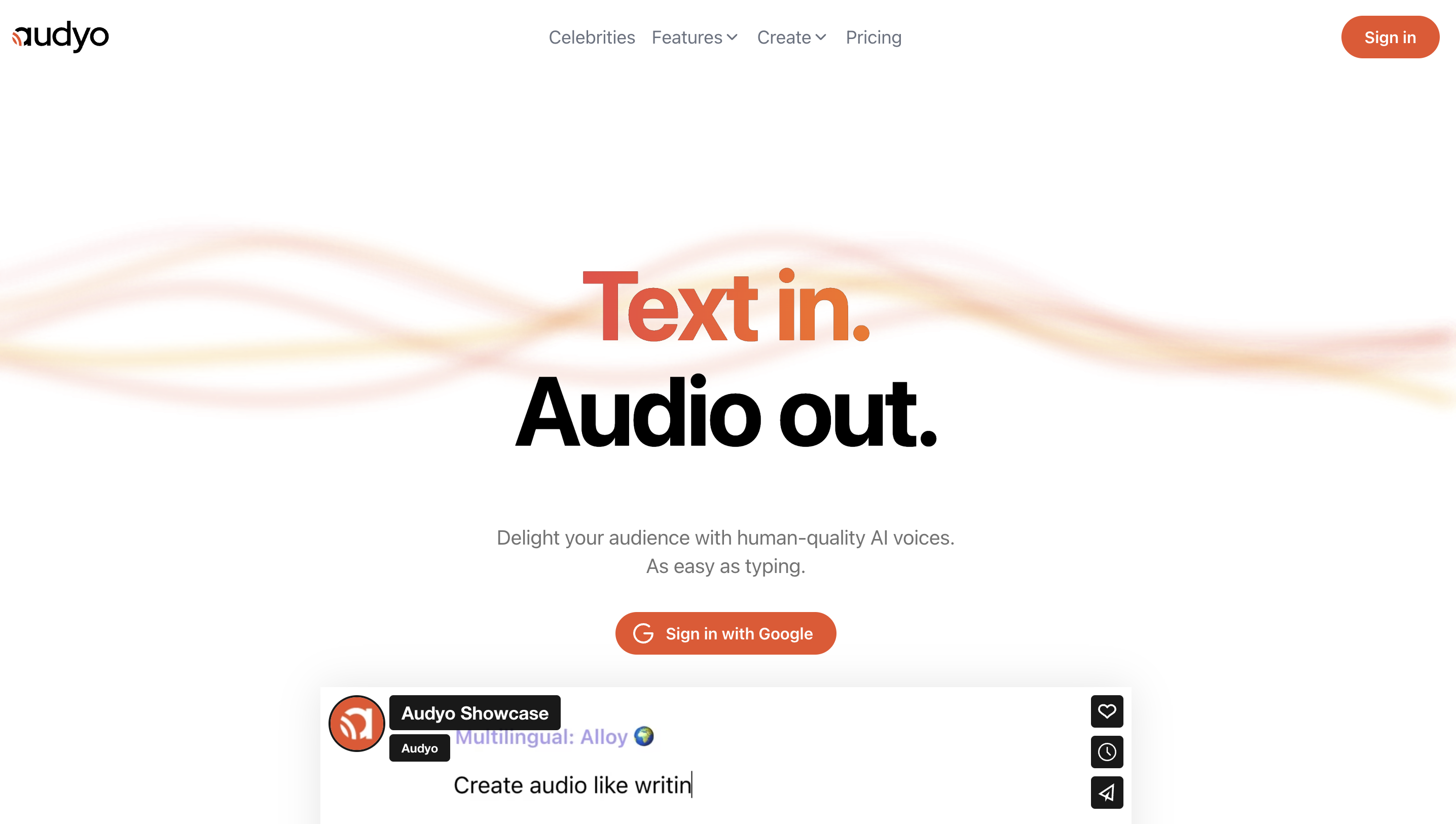 Audyo: Trasforma un Testo in un Audio Realistico